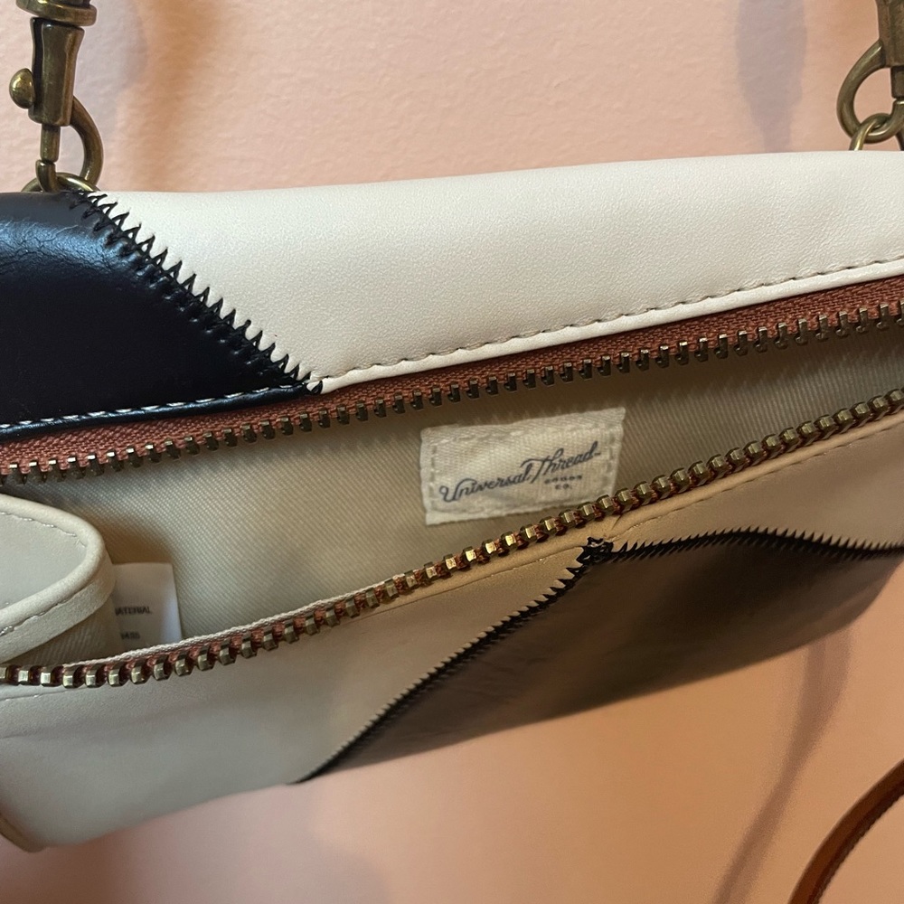 Universal Thread Tri-Color Patchwork Bag - image 5